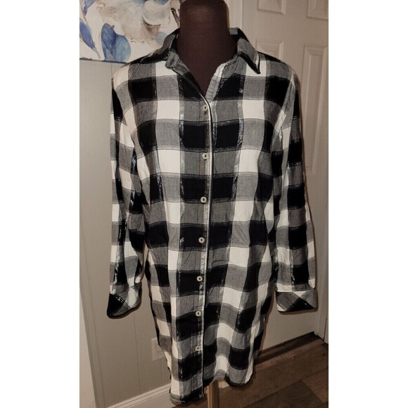 2 for $20 Victoria's Secret Plaid Sleep Shirt Nightgown - Picture 1 of 7